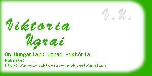 viktoria ugrai business card